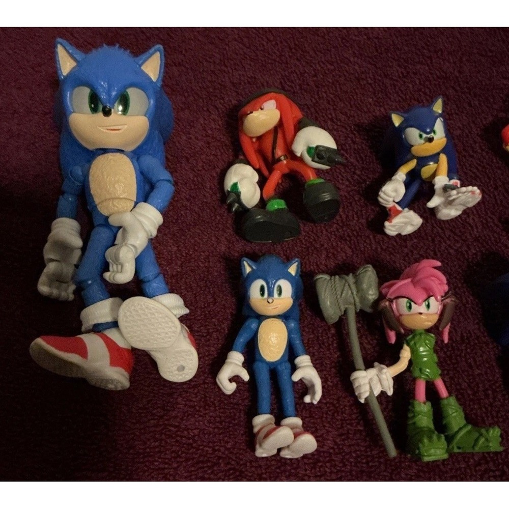 Iced Lot Of 12 Sonic Action Figures,  2" To‎ 5" Tall - Picture 2 of 6